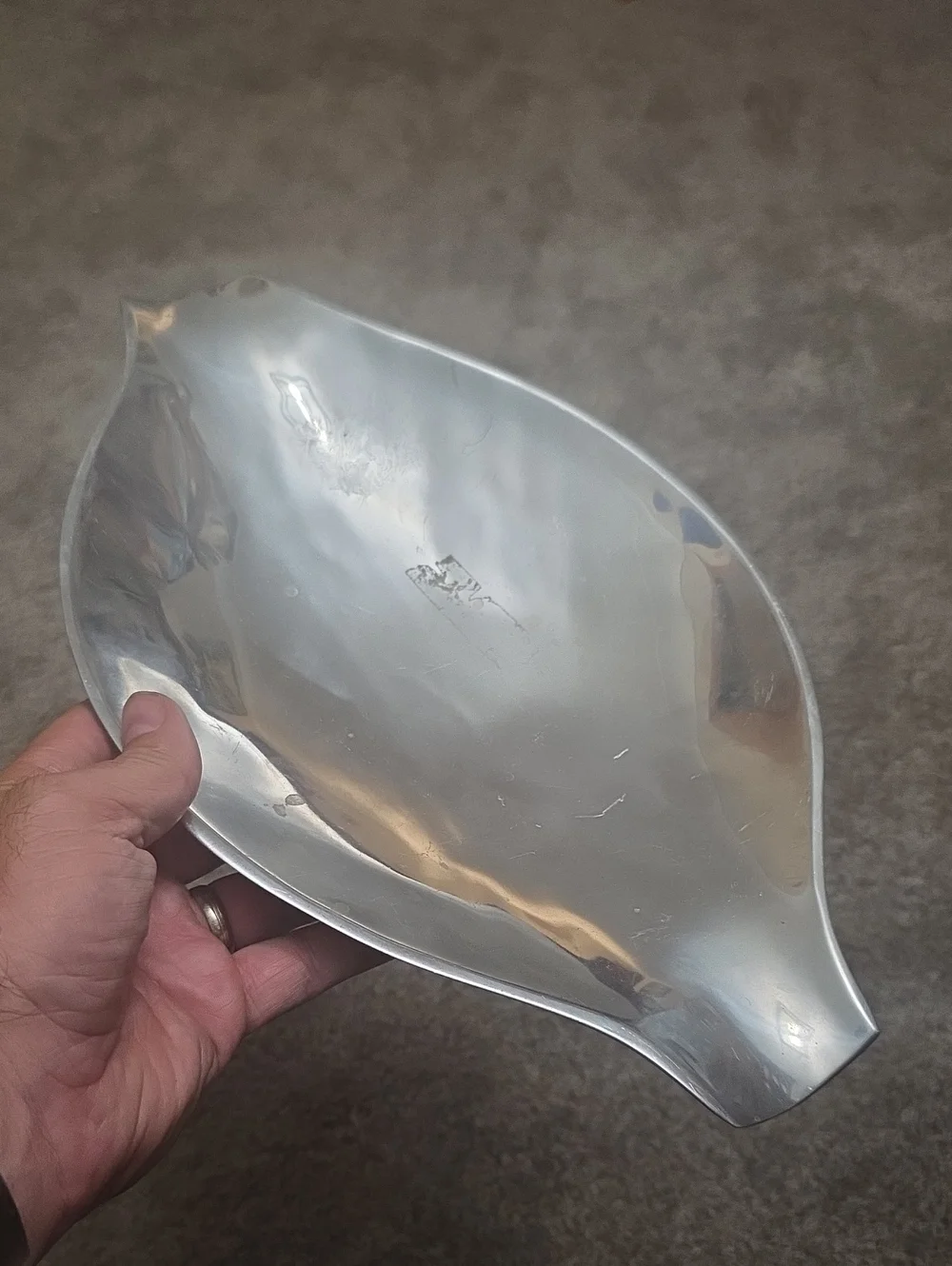 Aluminum serving bowl 'Model 520' by Nambé